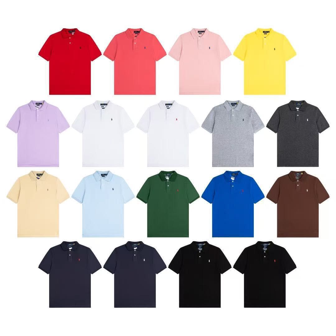 Foreign trade can scan the code RL Ralph Lauren classic basic pony embroidered logo casual versatile Polo T-shirt short sleeves
