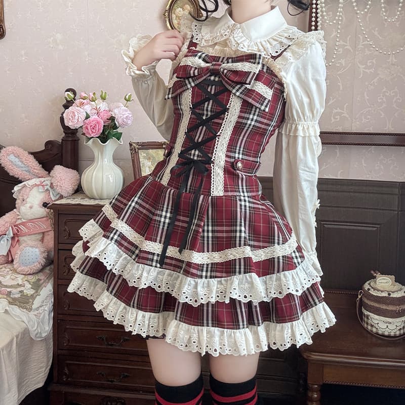 [Heartbeat Praise*JSK] Brocade Garden Lolita Original Autumn Anime Style Lolita Dress