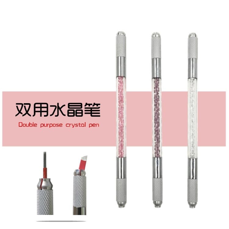 Tattoo embroidery handmade pen, high-end authentic fogging pen, eyebrow embroidery eyebrow pencil, semi-permanent tool, single-head crystal embroidery pen