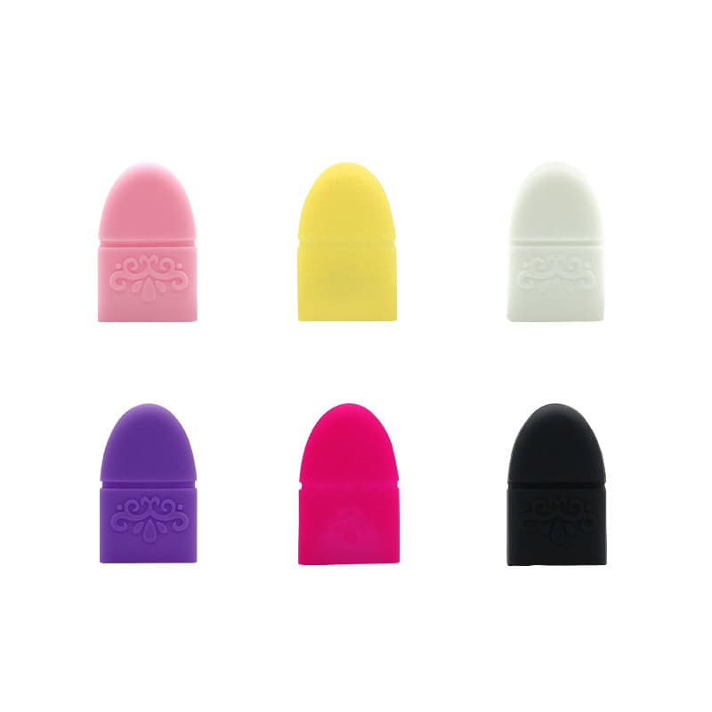 Manufacturer's Silicone Nail Remover Cover, Embroidered Anti-prick Finger Cover, Manicure Tool Protective Cover, Universal Easy to Clean, Manicure Cover