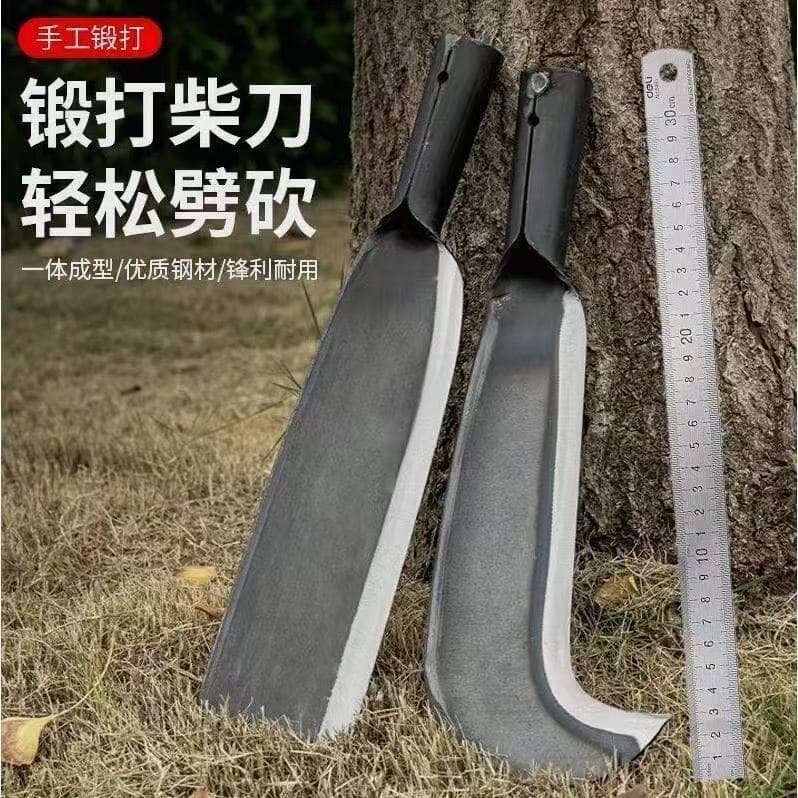High Manganese Steel Thickened Agricultural Sickle, Bamboo and Tree Chopping, Firewood Cutting, Grass Cutting Knife, Agricultural Tool, Outdoor Firewood Chopping Tool, Machete