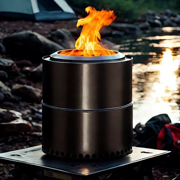 Cross-border hot-selling outdoor wood-burning stove, split stainless steel stove, patio campfire stove, smokeless barbecue grill