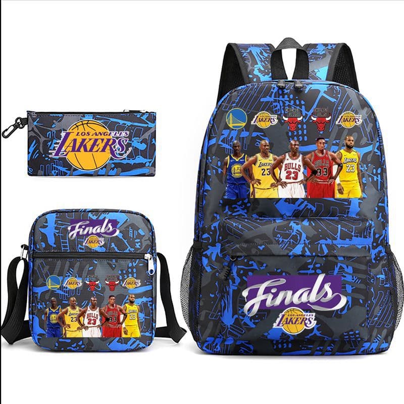 2026 Double Shoulder Backpack Kobe/James/Irving/Harden Backpack for Teenagers Middle and Primary School Basketball Fans