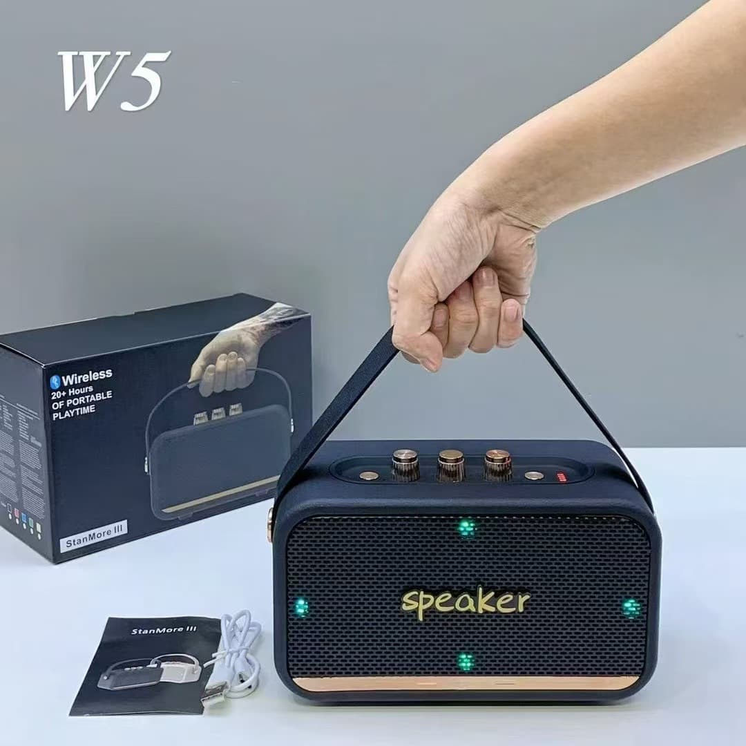 W5 Wireless Bluetooth Speaker Portable Outdoor Speaker High-Power Subwoofer with Card Slot