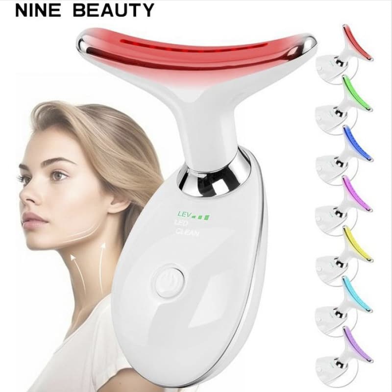 Cross-border Neck Massager Neck Line Massager 7-Color Import Vibration Beauty Device V-Shape Face Massager Special Small Dolphin Neck Massager