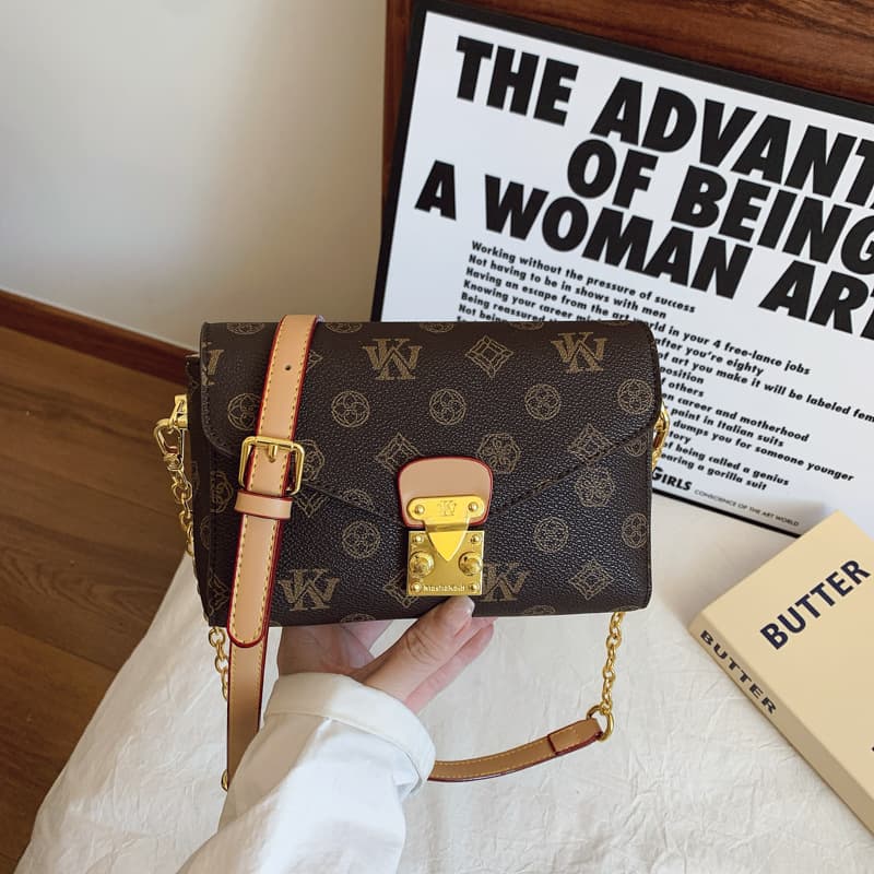 Premium Small Bag for Women 2025 New Retro Print Fashion Square Bag Chain Bag Women's Shoulder Crossbody Bag