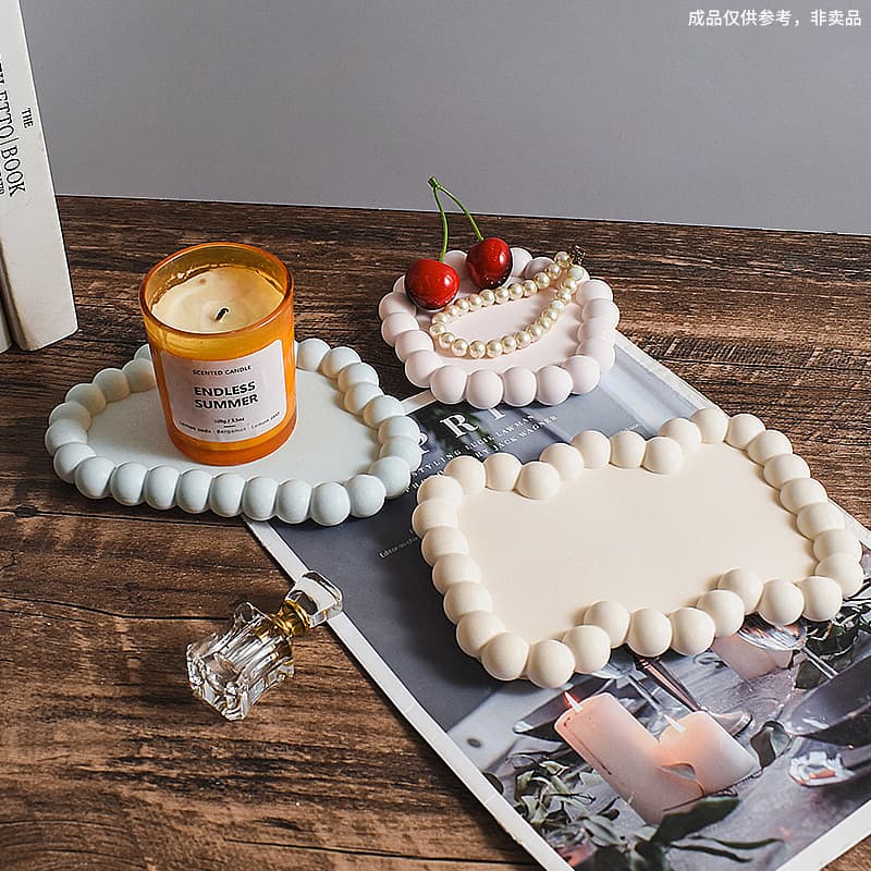 DIY Epoxy Resin Bubble Coaster Silicone Mold, Anti-Spill Coaster Tray, Gypsum Storage Dish, Photo Frame Mold