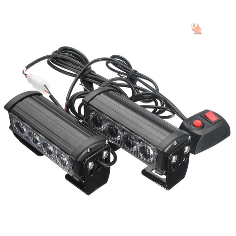 12V LED Car Warning Strobe Flashing Emergency Lights