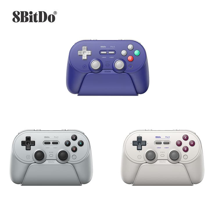 8Bitdo Pro 3 Wireless Bluetooth Controller with TMR Joystick for Switch 2/PC/Steam/Android
