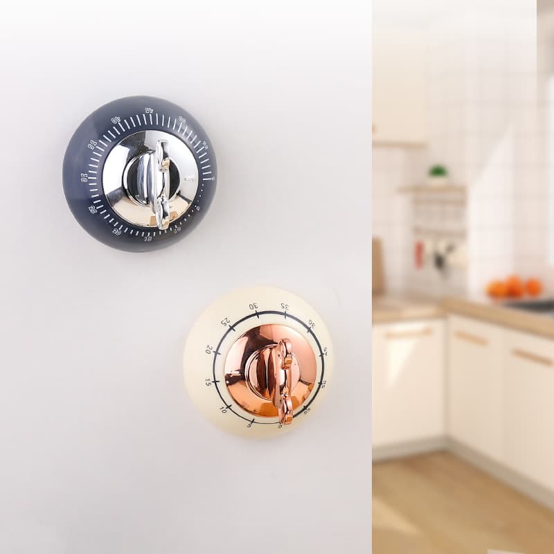 Magnetic Mechanical Timer for Kids' Learning & Kitchen Use with Loud Alarm