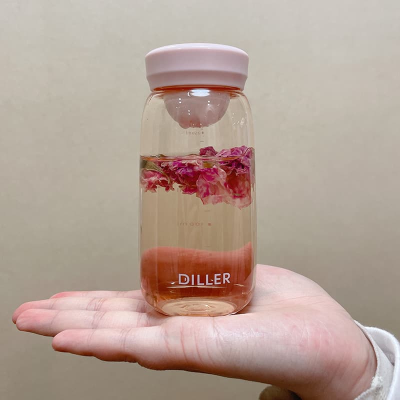Mini Plastic Cup with Markings Women's Small Capacity Minimalist Ins Portable Student Travel Cup High-Design Tumbler