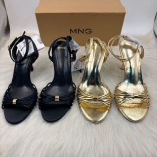 ZA New Sandals for Women Summer 2026 New European Evening Breeze Gold Sandals Women's High Heel Fairy Shoes for Beach