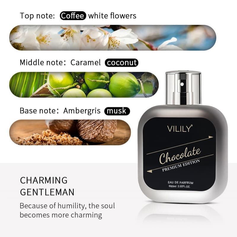 Cross-border Hot Product Vilily Perfume 60ML Body Spray Perfume Wholesale Gourmand Men's Concentrated Perfume