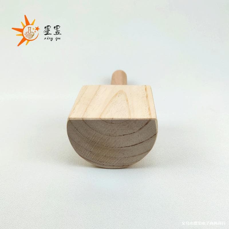 Cross-border modeling solid wood production wooden pottery tools soft pottery clay sculpture pottery clay wood building tools children's clay tablets
