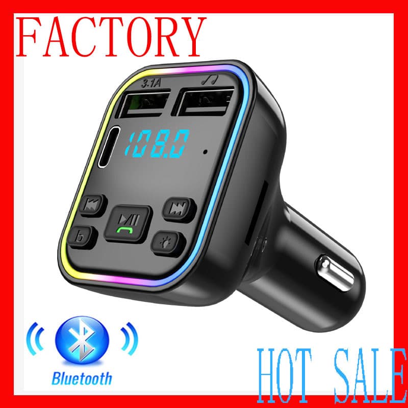 Car Accessories FM Transmitter / Car Charger / Bluetooth Receiver / Hands-Free Call / MP3 Player / Wireless Music Streaming