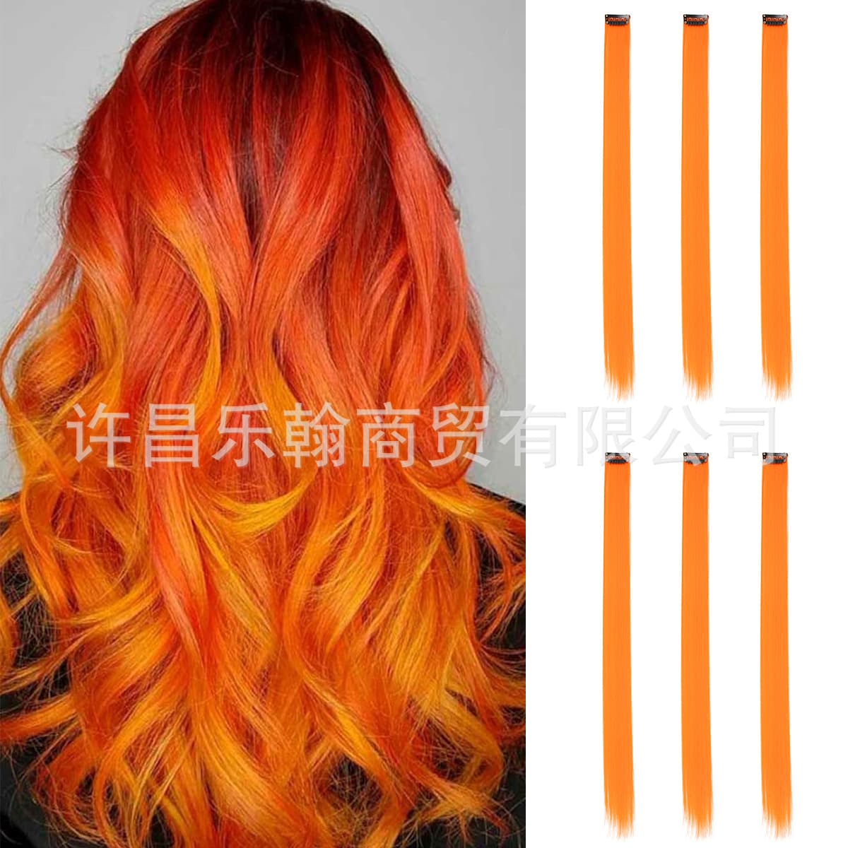 Hair Extension Piece Colored Hair Extension Straight Hair Extension Realistic Hair High Temperature Silk Curly Hair Extension Women Long Short