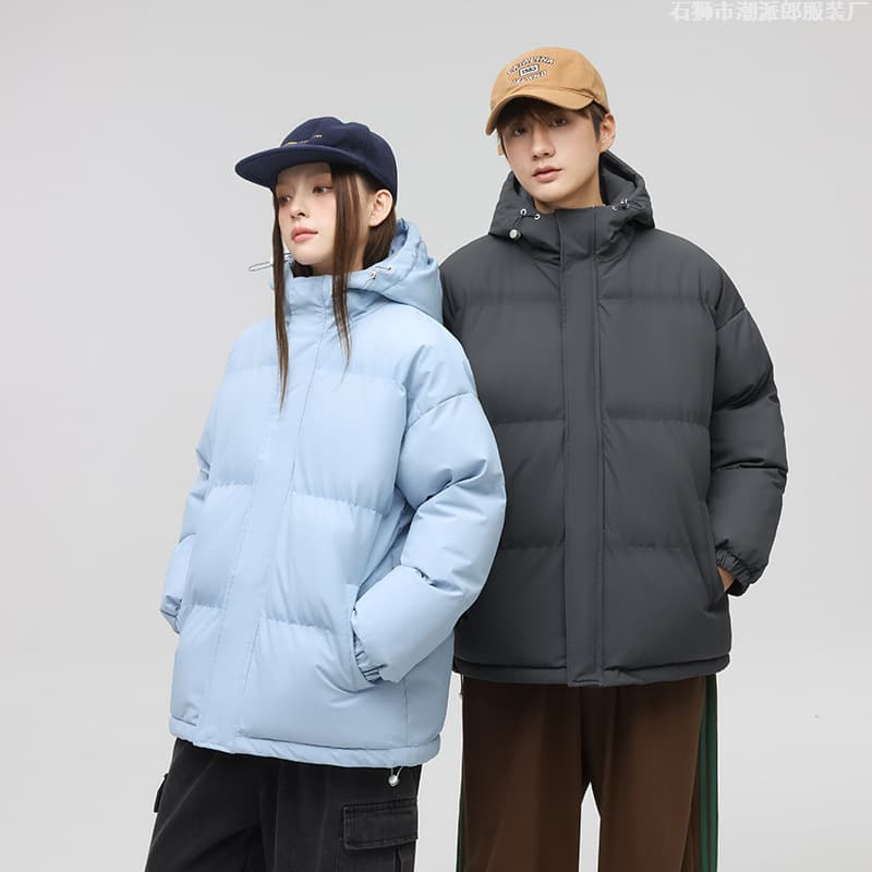 2025 New Style Autumn Winter Korean Style Trend Loose Thickened Men's Cotton Jacket Outerwear Women's Casual Couple's Cotton Jacket 2277