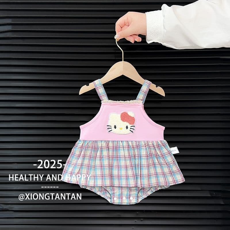 Baby Summer Romper Infant Stylish Clothes Month-Old Strap Jumpsuit Full Month Hundred Days Romper Crawling Outfit Summer Wear