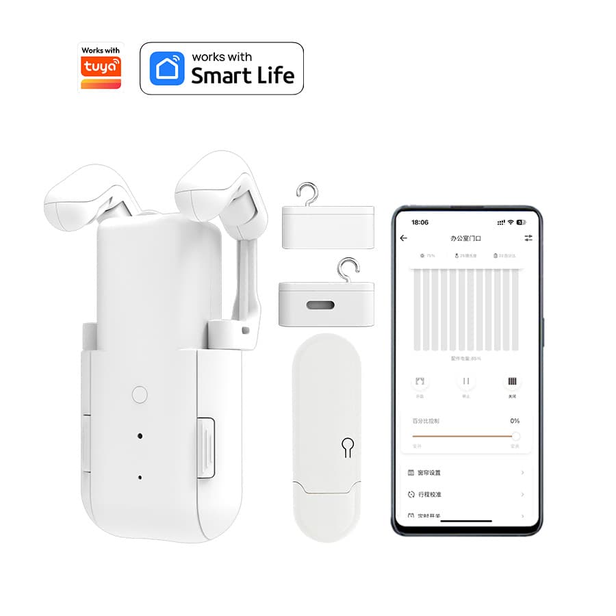 Tuya Electric Curtain Motor Automatic Curtain Opener Smart Home Device Smart Curtain Companion