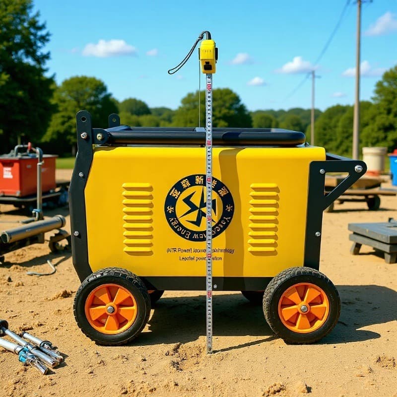 380V Outdoor Construction Pull Rod Mobile Home Energy Storage 220V 5000W Lithium Iron Phosphate Battery Power Supply