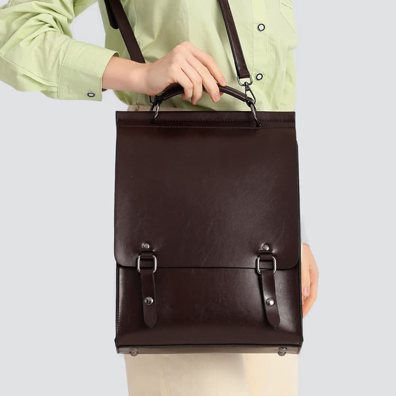 New Genuine Leather Backpack for Women British Collegiate Style Schoolbag College Student Commuter Vintage Laptop Minimalist Cowhide Backpack