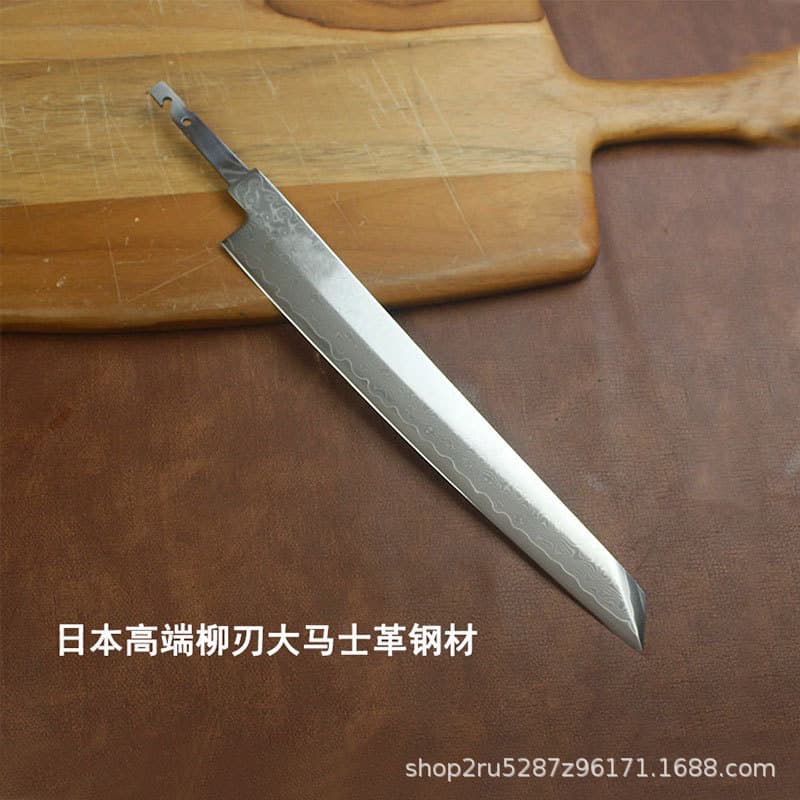 High-End Overstock 67-Layer Damascus Steel Right-Handed Yanagiba Sashimi Knife Semi-Finished VG10 Single-Bevel Fish Slicing Knife