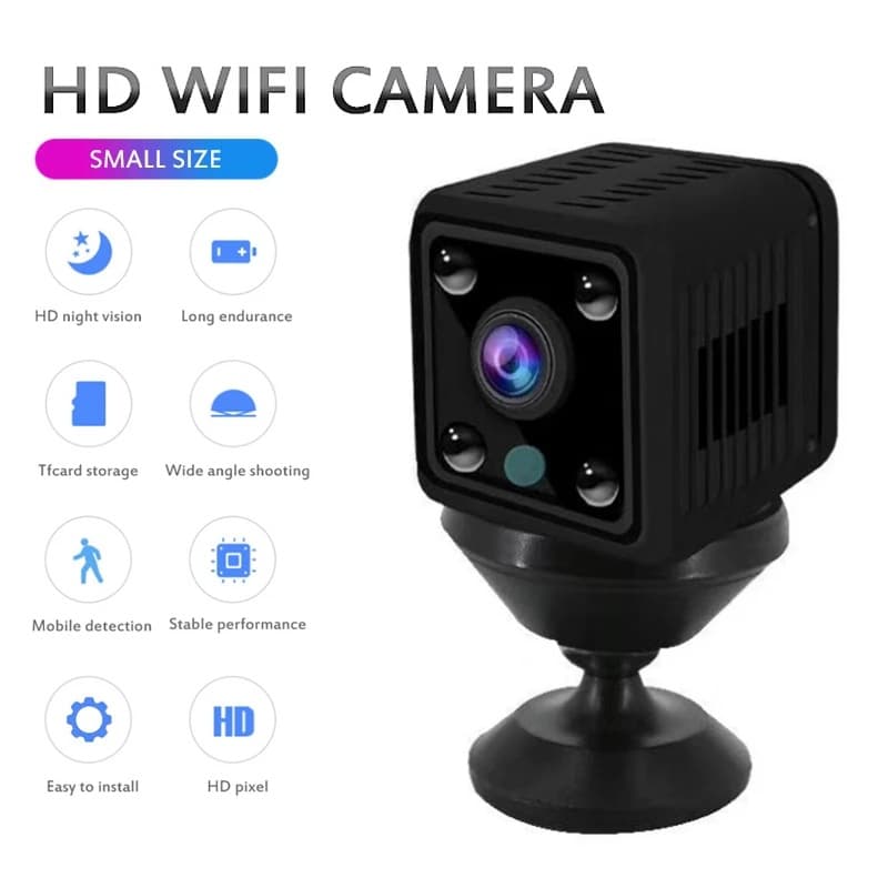 HDQ9 Wireless WiFi Camera Home Security HD 1080P Infrared Night Vision X6 Camera Surveillance Monitor