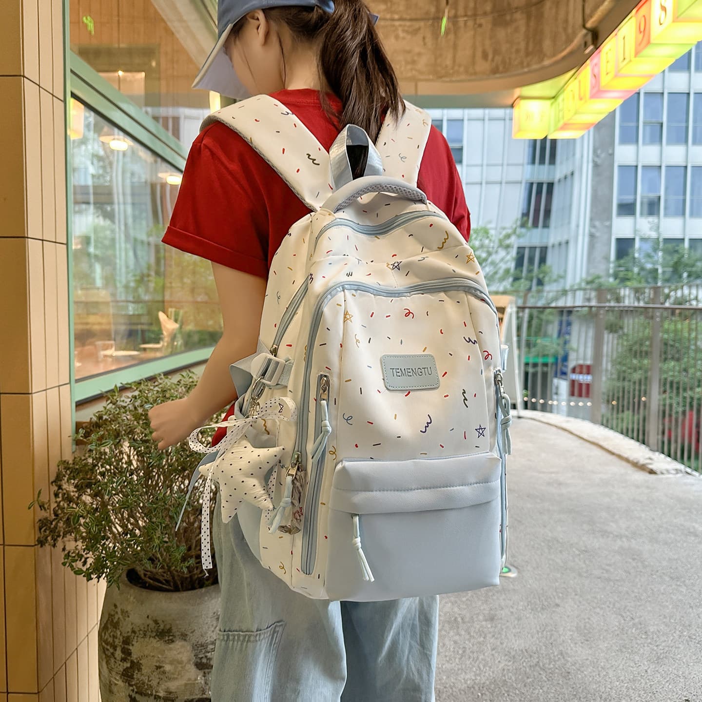 Stylish Backpack for Girls Elementary Middle High School Students Grades 3-6 Cute Sturdy Durable Large Capacity School Bag