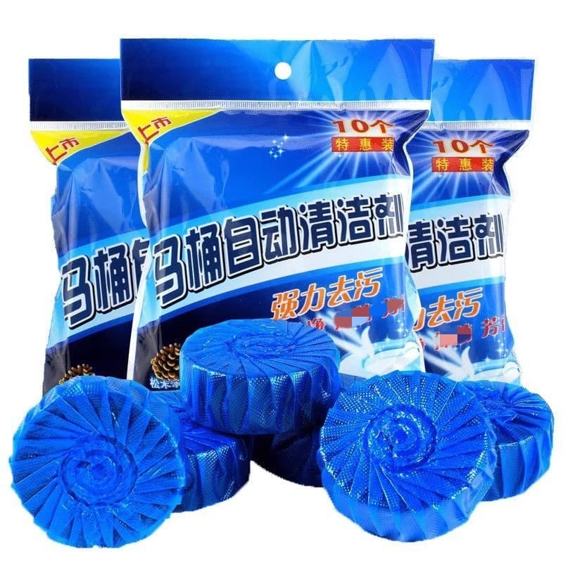 [Free shipping] Blue Bubble Toilet Cleaner Lingjie Toilet Cleansing Toilet Fragrance, Deodorizing and Descaling Toilet Cleaner Granules