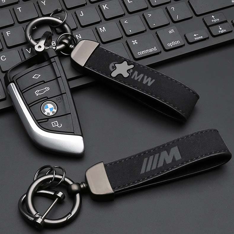 BMW Keychain Hanger for 5 Series GT1/3/7 Suede Car Keychain with Logo