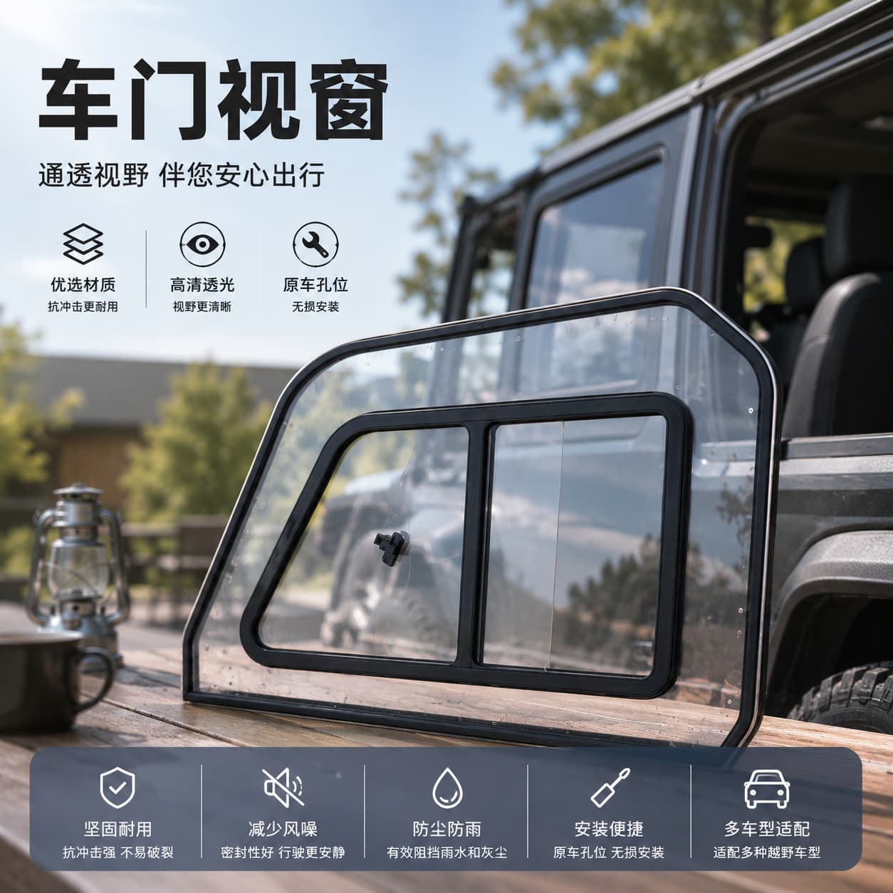 All-Terrain Vehicle ATV/UTV PC Transparent Window Thickened Wear-Resistant Impact-Resistant Custom Non-Standard Sizes Available
