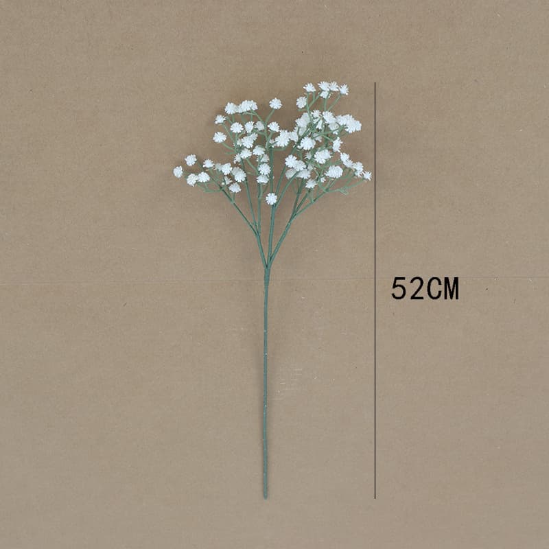 Hot-Selling Soft Latex White Baby's Breath Bridal Bouquet Artificial Flowers Home Decoration Floral Arrangement Fake Flowers