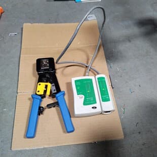 Through-hole Crimping Pliers for Pass-through RJ45 Connectors, High-Quality Network Cable Crimper, Premium RJ45 Tool Steel Pliers