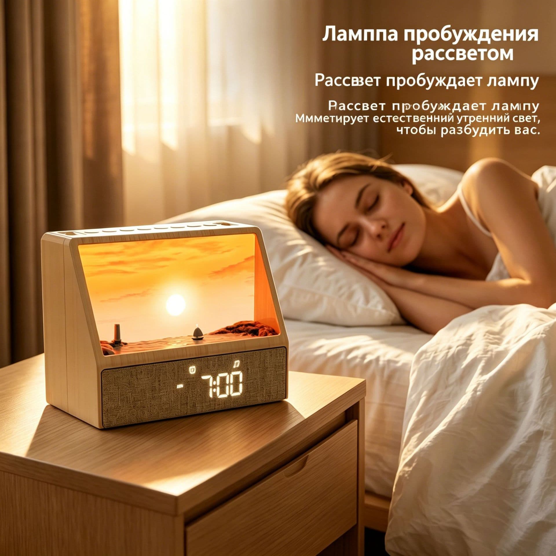 Лампа-будильник для пробуждения