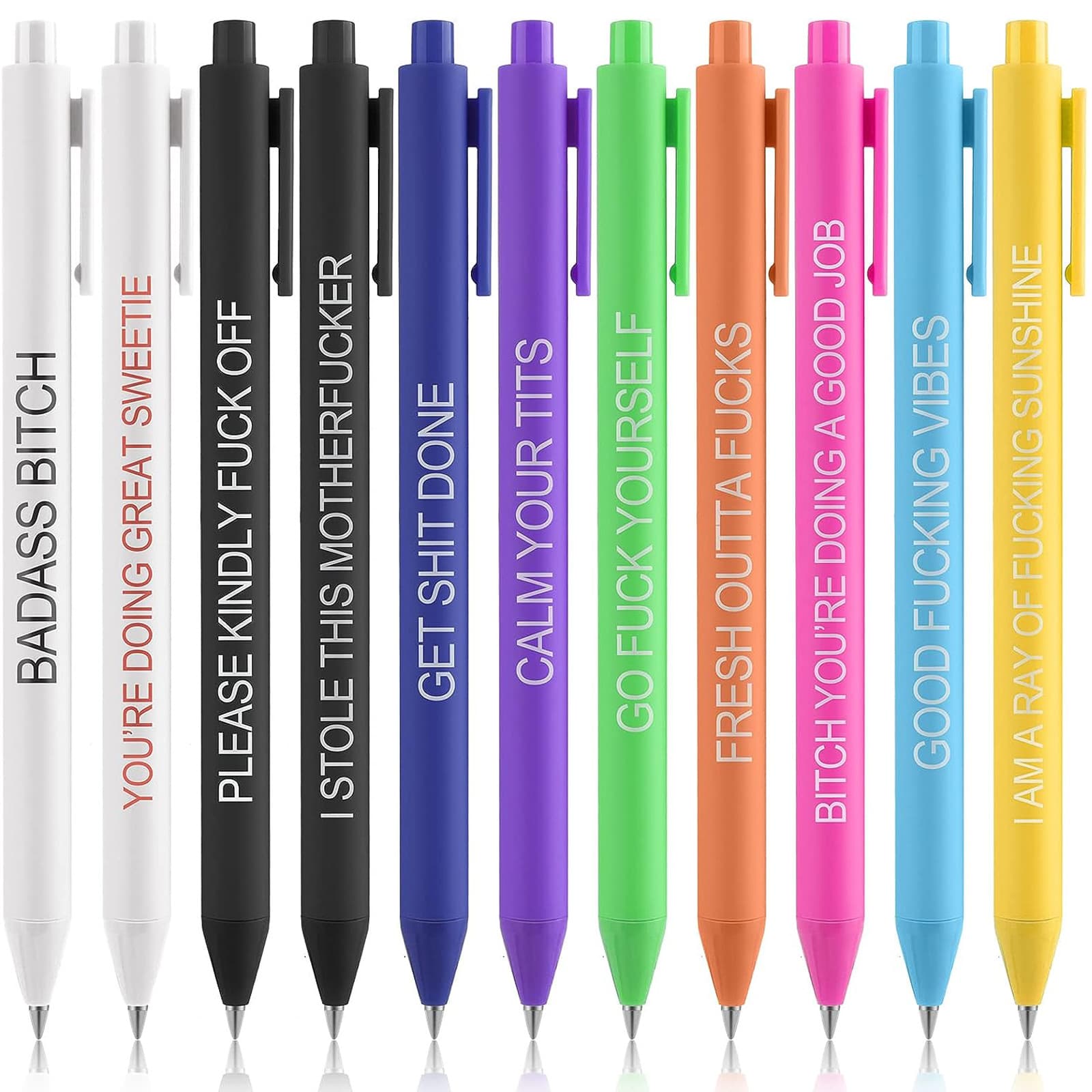 Funny Pens single funny pen funny text ballpoint pen press gel pen macaron ballpoint pen