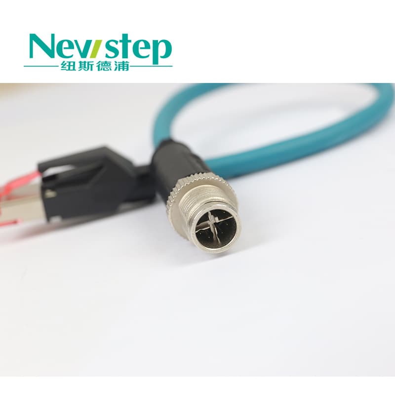 Cat6a Ethernet Cable 8-Core with Locking RJ45 Connector, High-Flexibility Shielded Drag Chain Cable