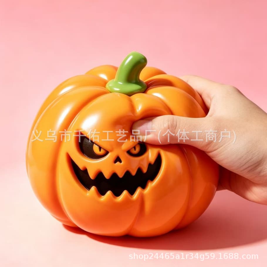 Halloween Pumpkin Squeeze Stress Relief Toy Large Pumpkin Bounce Back Decompression Fidget Creative Small Gift
