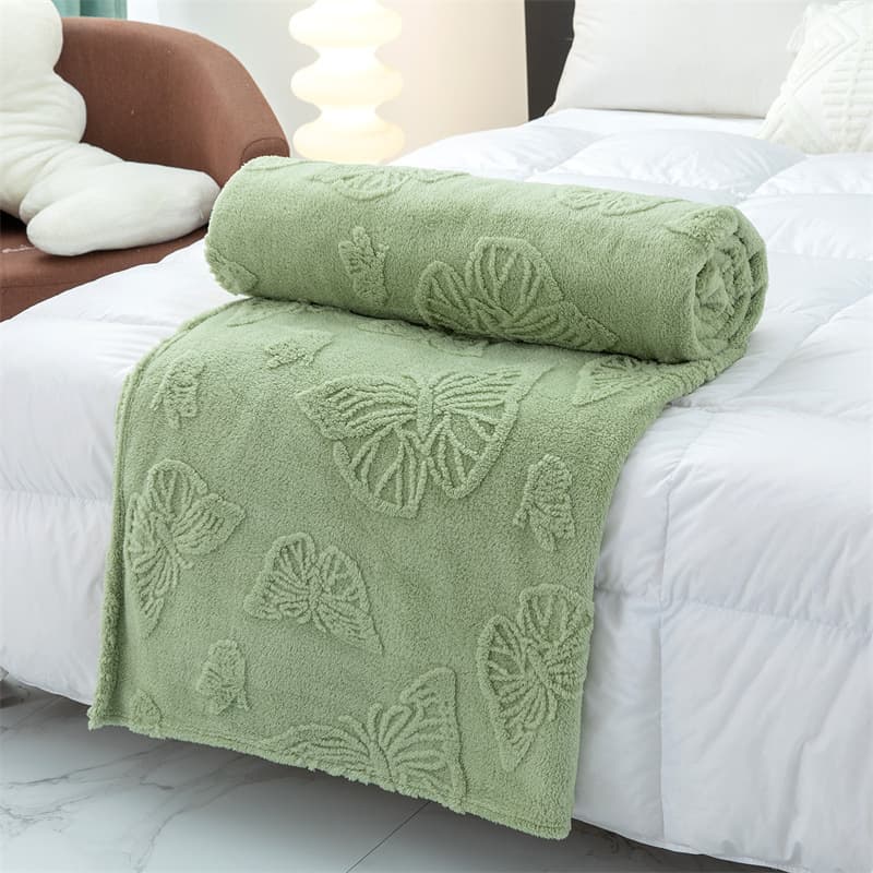 Blanket Flannel Blanket Taffeta Jacquard Blanket Throw Blanket Cross-Border Blanket Office Nap Air Conditioning Coral Fleece