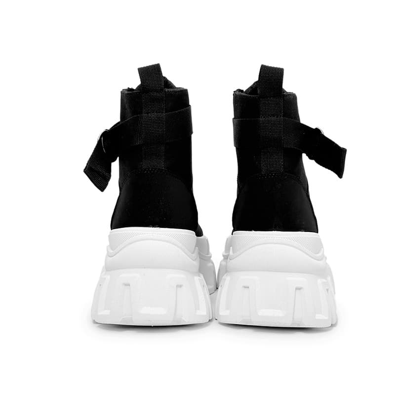 Men's Martin Boots High-Top Lace-Up Buckle Large Sizes 2025 Autumn/Winter New Boots Canvas Upper Cross-Border Hot-Selling Unisex Shoes