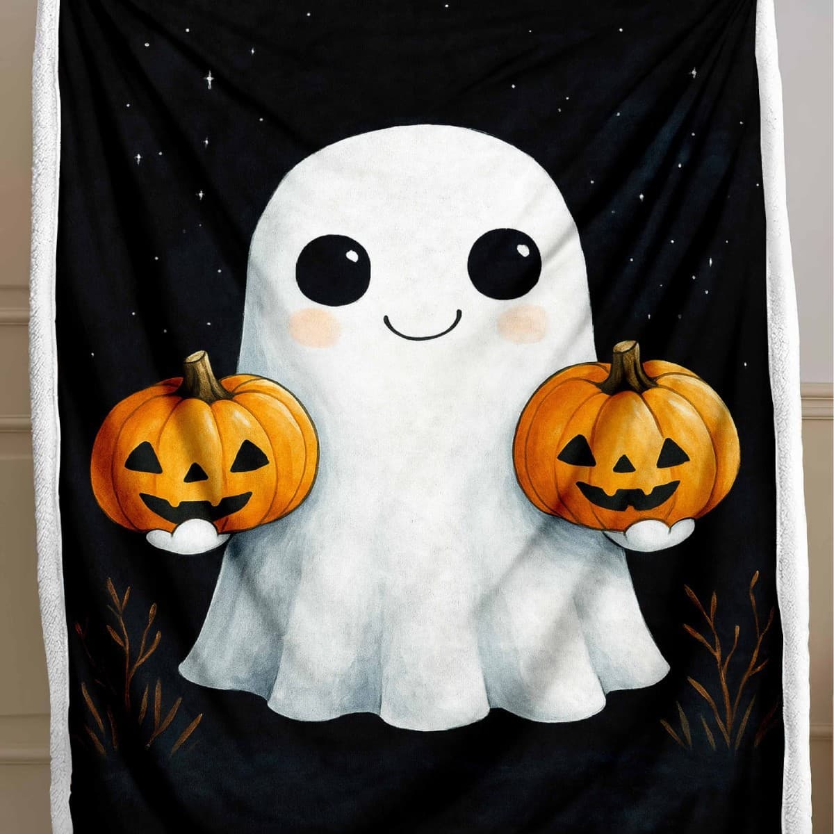 Halloween Pattern Warm Lamb Fleece Blanket Sofa Cover Blanket Bed Sheet Bedspread Cross-Border Amazon Factory Wholesale Direct Sales