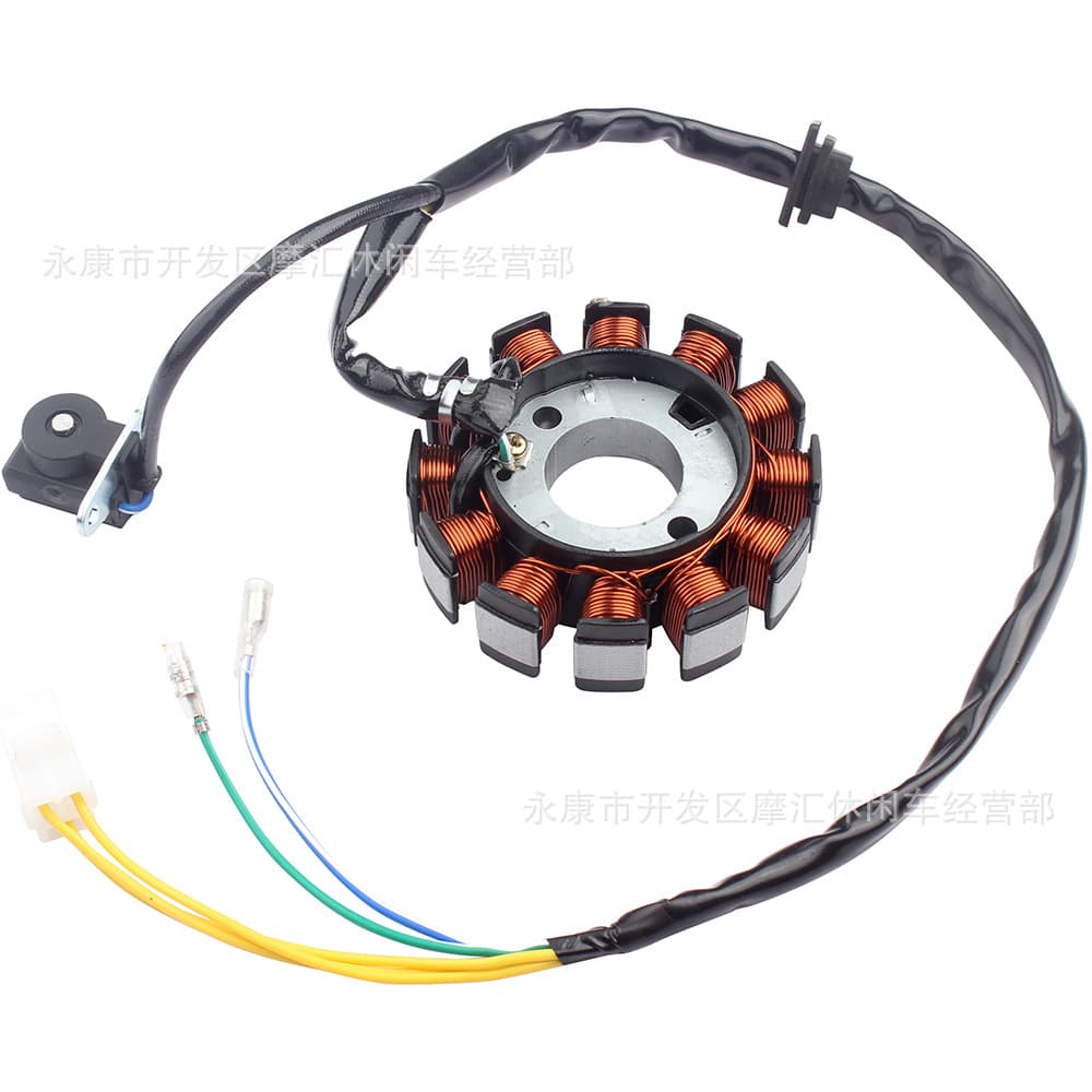 ATV Four-Wheel Sand Scooter Motorcycle GY6 125cc 150cc Magneto 12-Pole Coil Stator DC Three-Phase