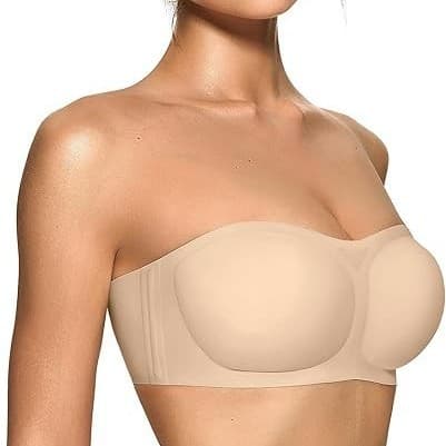 OEAK Women's Strapless Bras with Wireless/Underwire Multiway
