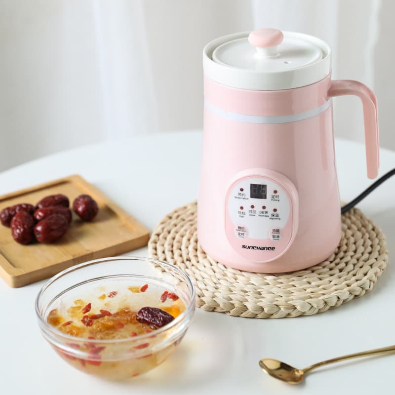 Household Small Ceramic Electric Stewing Pot Mini Electric Stewing Cup Office Health Cup Portable Heating Cup Insulated Wholesale