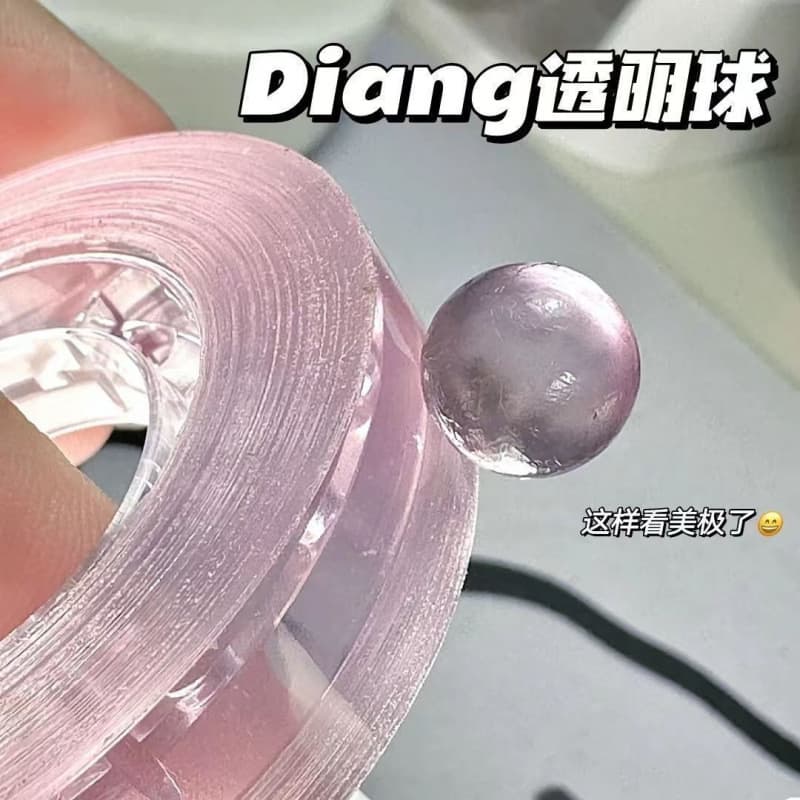 Crystal tape sticky ball colorful transparent sticky ball students decompression high-looking ins sticky ball freehand drawing