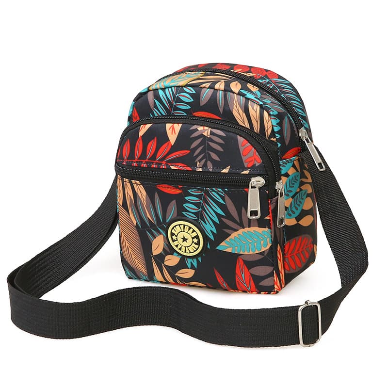 Wholesale New Floral Fabric Crossbody Bag Shoulder Bag for Middle-aged and Elderly, Oxford Cloth Printed Single Shoulder Women's Bag Small Bag