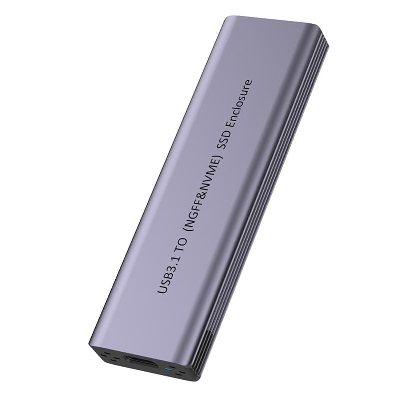 M.2 hard drive enclosure USB3.1Type-C supports NGFF/NVMe dual protocol metal two-in-one mobile hard drive enclosure