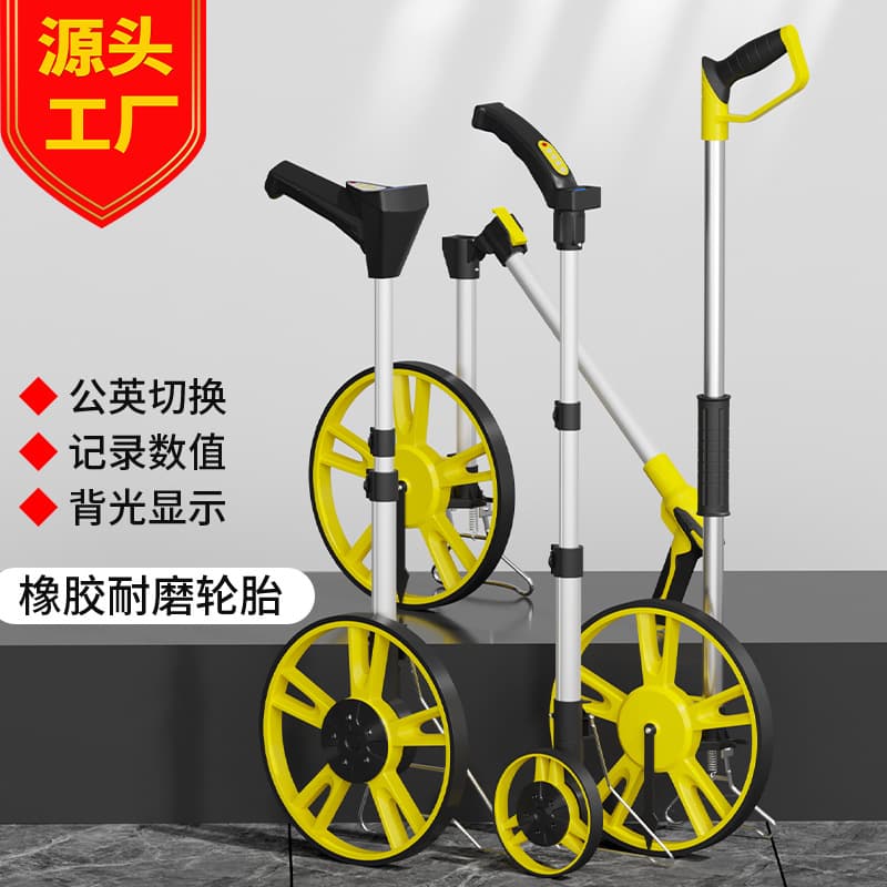 Bonte Mechanical Measuring Wheel Outdoor Digital Display Push-Type Rolling Wheel Electronic Distance Meter Odometer Engineering Ruler