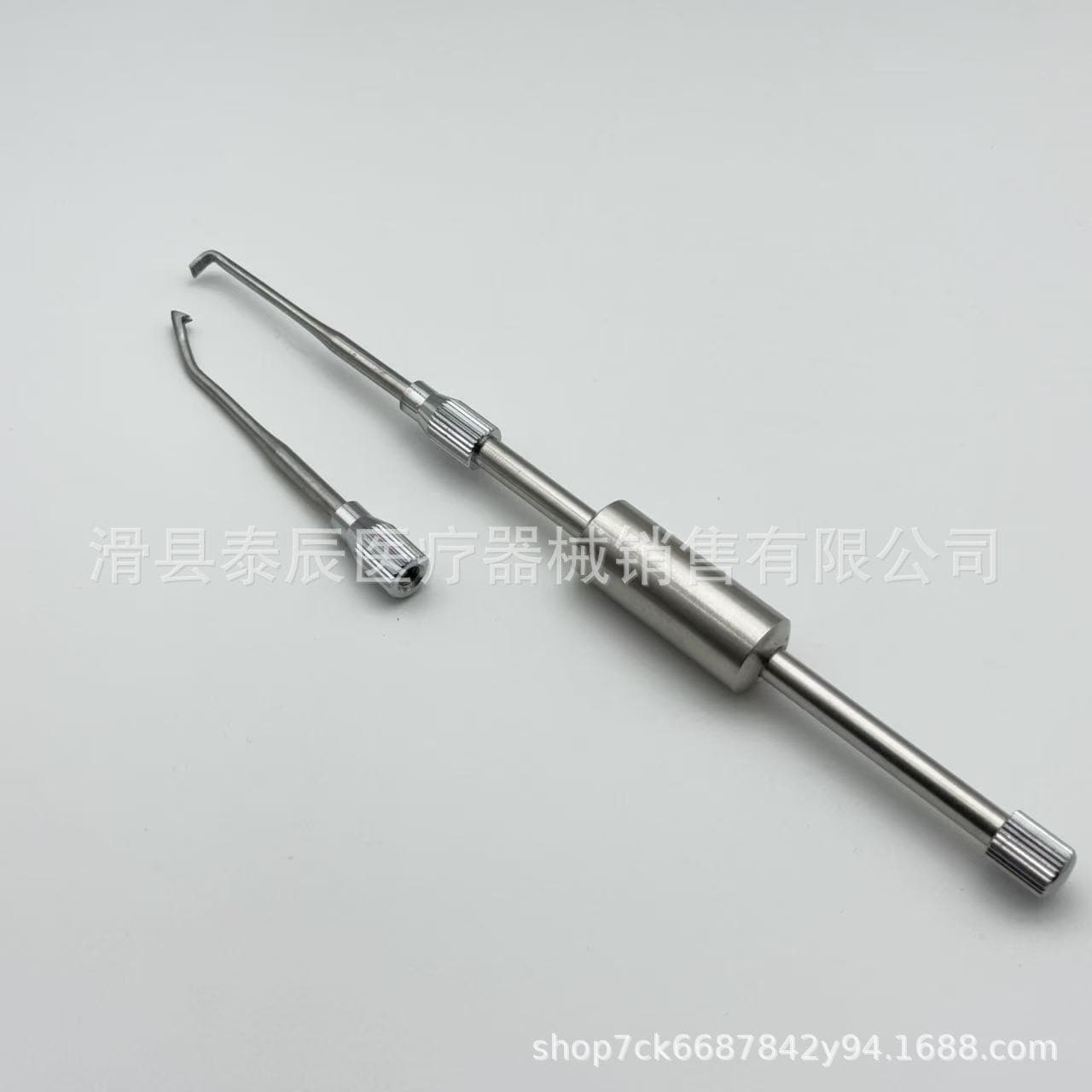 Dental Material Oral Instrument Stainless Steel Manual Crown Remover Straight and Curved Double-Ended Crown Remover