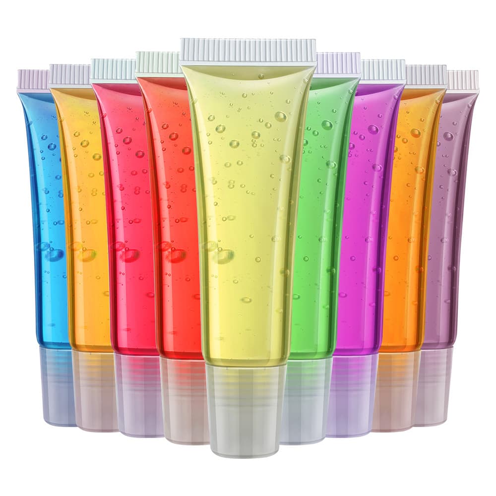 Cross-border Transparent Tube Lip Glaze Vitamin E Fruit Flavored Lip Gloss, Pregnancy and Child Safe, Moisturizing Water Light Lip Oil, No Logo