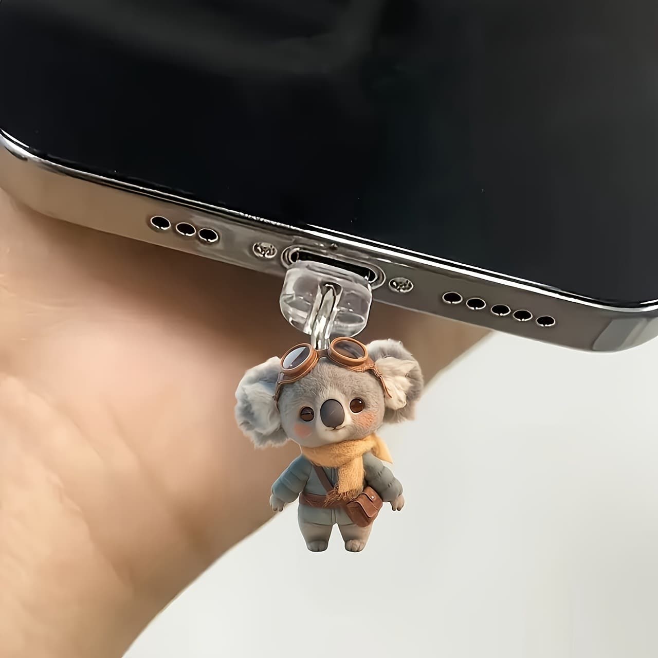 2D New Acrylic Cross-Border Acrylic Phone Dust Plug Pendant Type-C